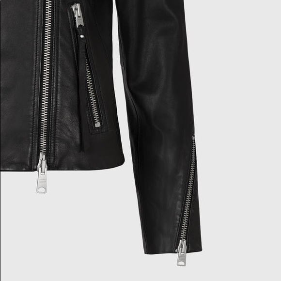 ALLSAINTS ELLIS LEATHER BIKER JACKET - Picture 7 of 15